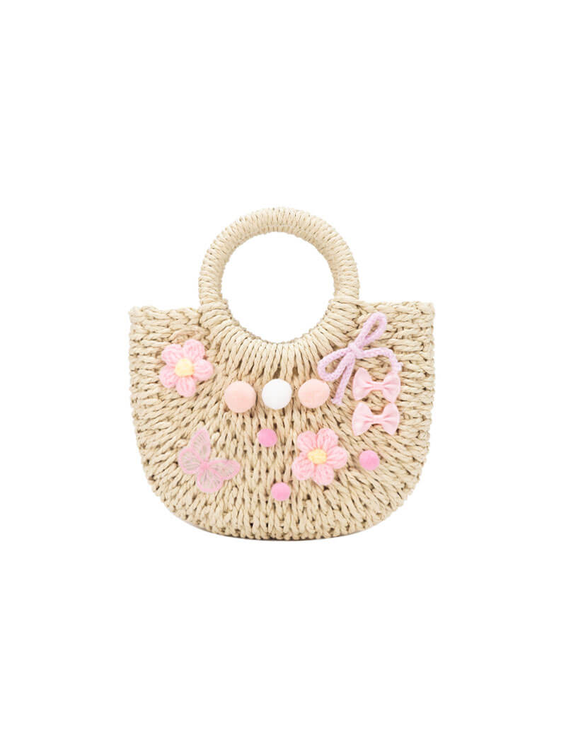 Sac en paille à détails